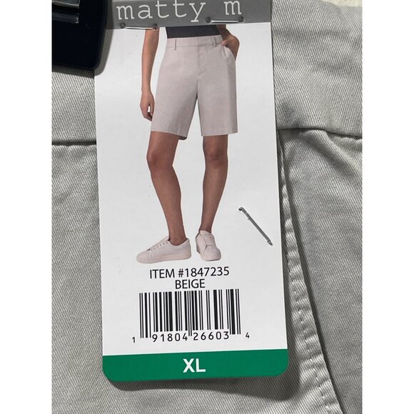 Matty M NWT Women’s Bermuda Shorts - Stretch Casual Knee Length Shorts, XL - Picture 7 of 11